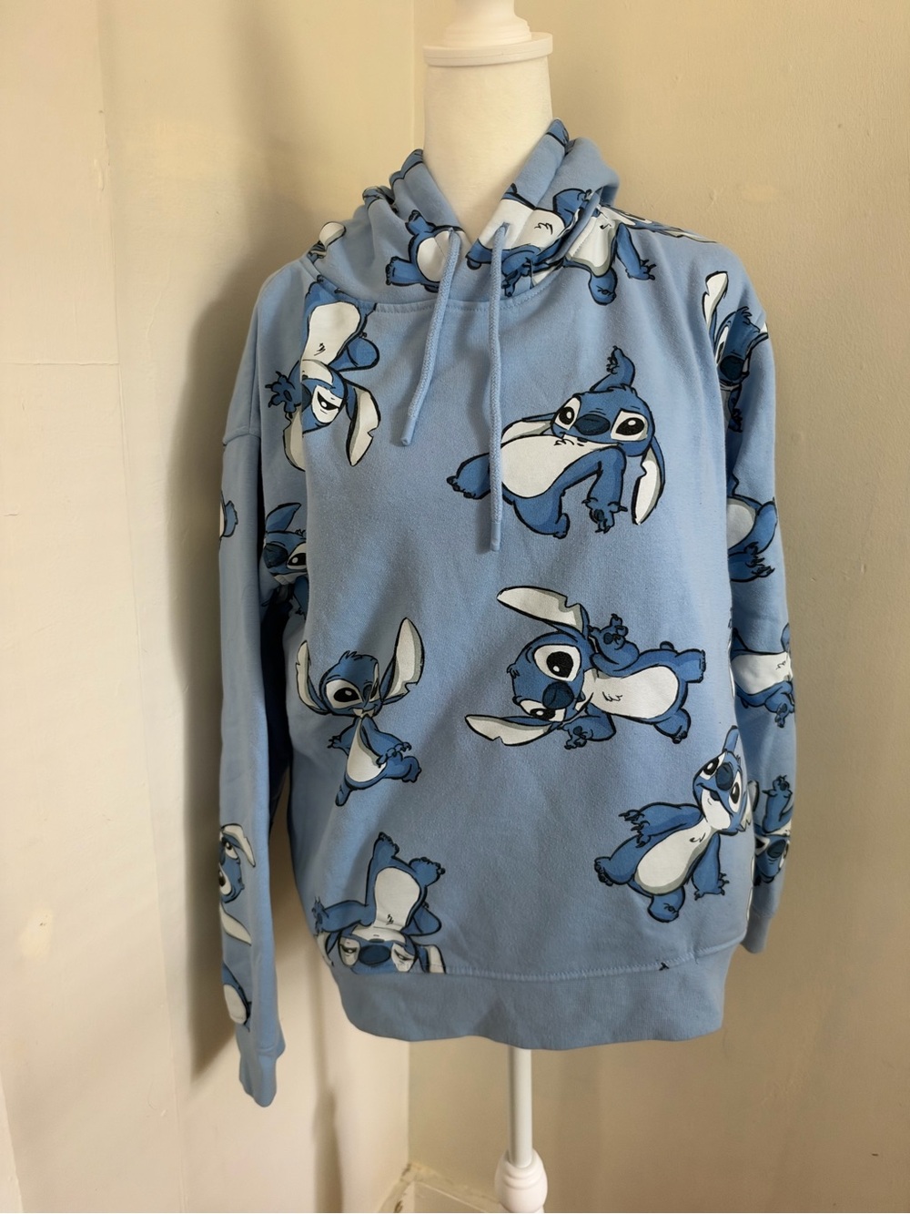 Stitch Disney Primark Women’s Blue Printed Hoodie Size Small